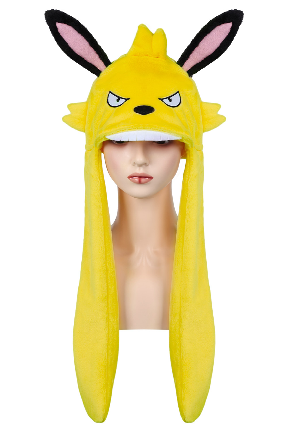 Game Palworld Grizzbolt Yellow Cosplay Plush Hat Halloween Costume Accessories