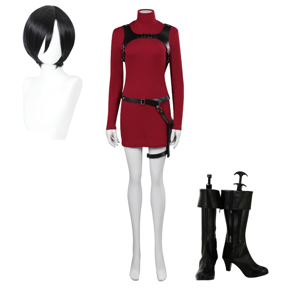 Game Resident Evil 4 Remake - Ada Wong Cosplay Costume Halloween Carnival Party Suit
