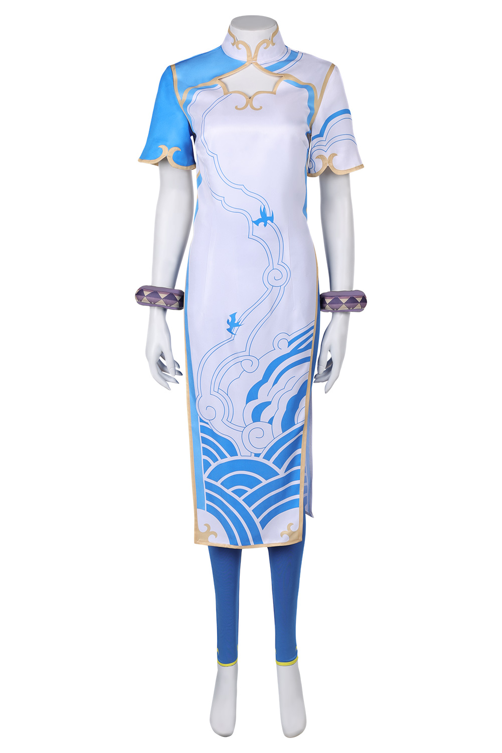 Game Street Fighter 6 Chun Li Combat Uniform Cheongsam Outfits Halloween Carnival Suit Cosplay Costume