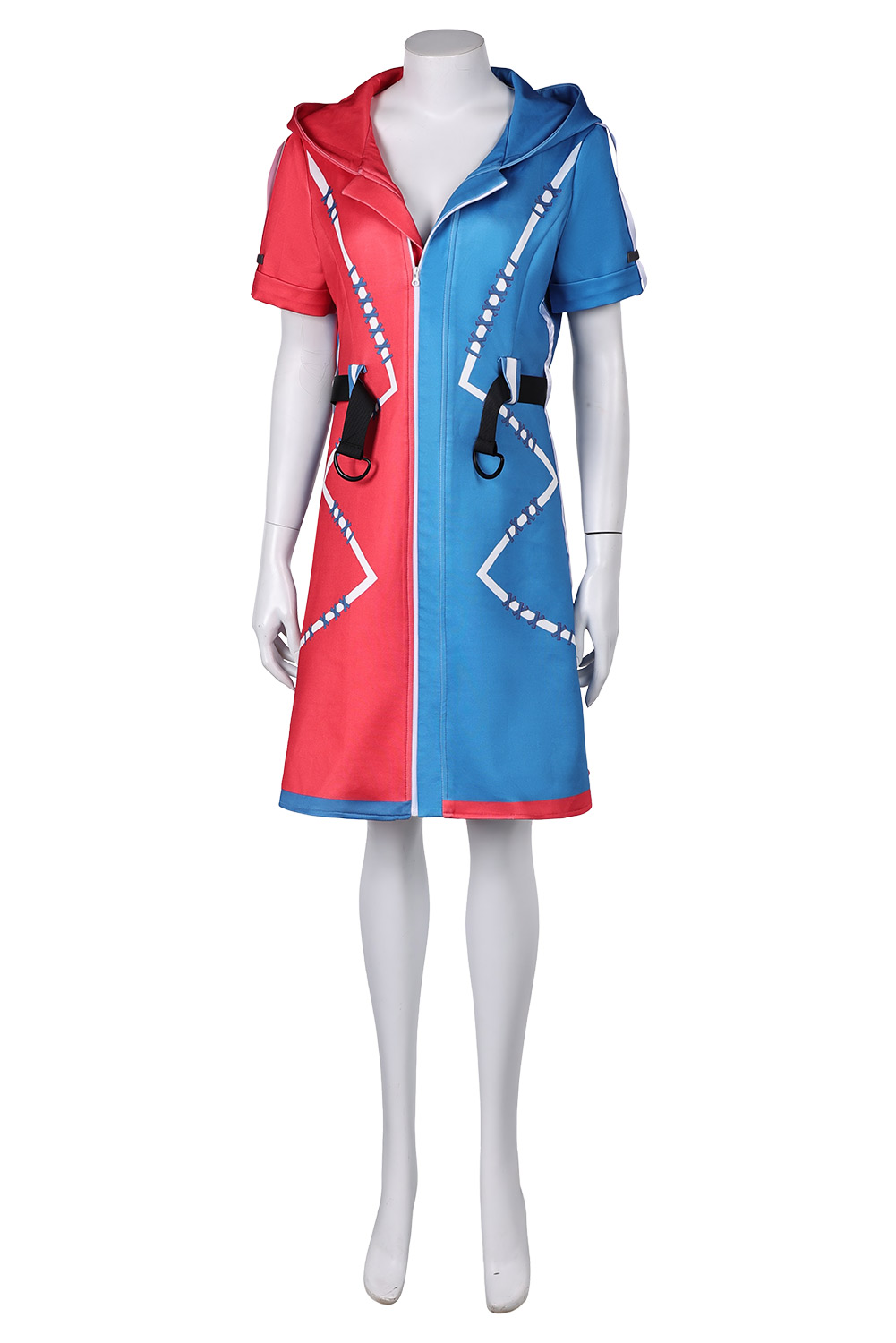 Game Suicide Squad: Kill the Justice League Harley Quinn Printed Coat Outfits Halloween Carnival Suit Cosplay Costume