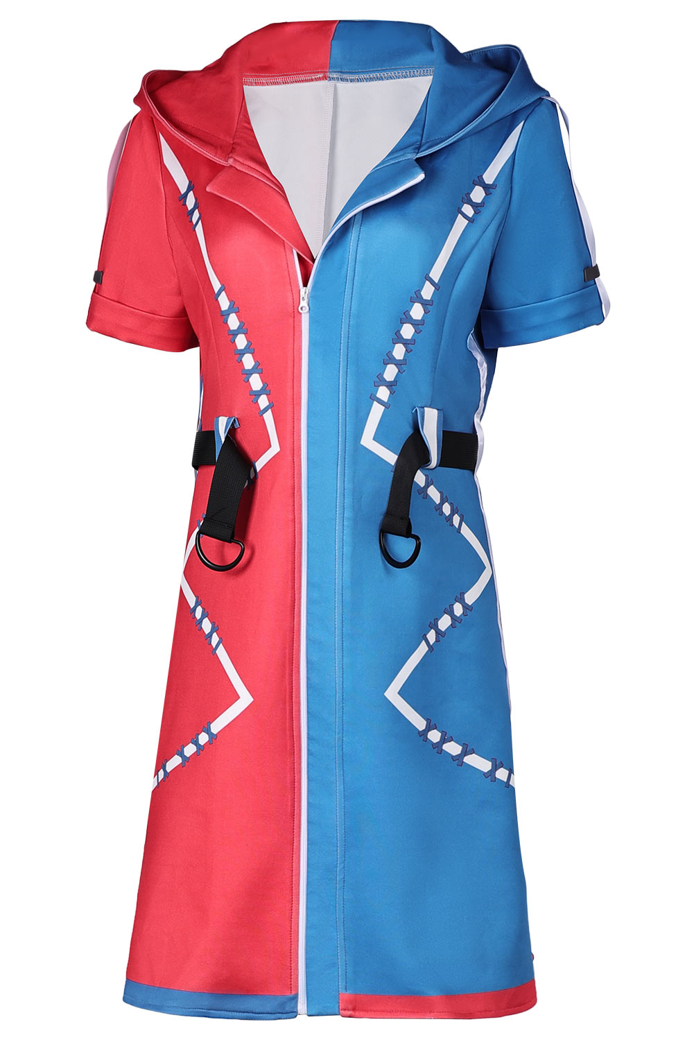 Game Suicide Squad: Kill the Justice League Harley Quinn Printed Coat Outfits Halloween Carnival Suit Cosplay Costume