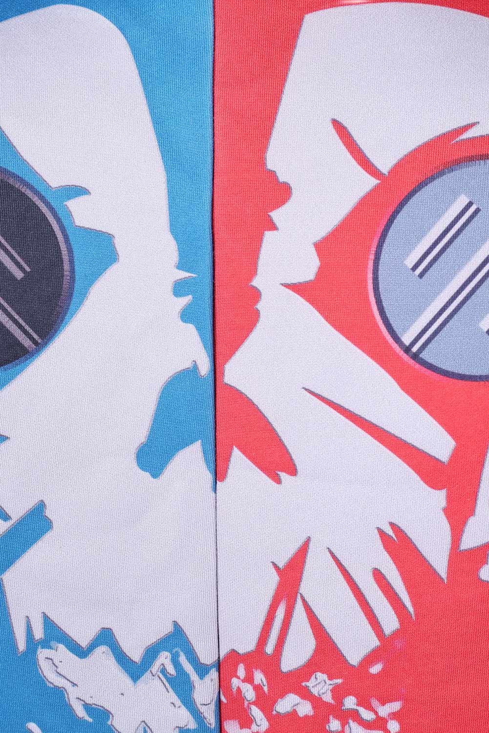 Game Suicide Squad: Kill the Justice League Harley Quinn Printed Coat Outfits Halloween Carnival Suit Cosplay Costume