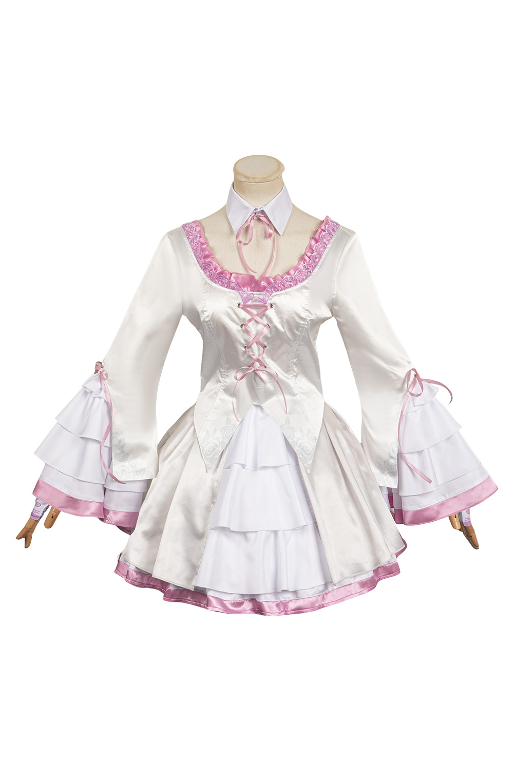 Game Tekken 8 Lili White Printed Dress Suit Outfits Halloween Carnival Suit Cosplay Costume