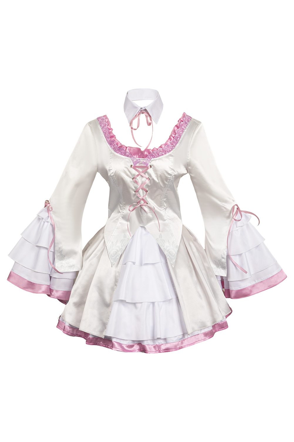 Game Tekken 8 Lili White Printed Dress Suit Outfits Halloween Carnival Suit Cosplay Costume