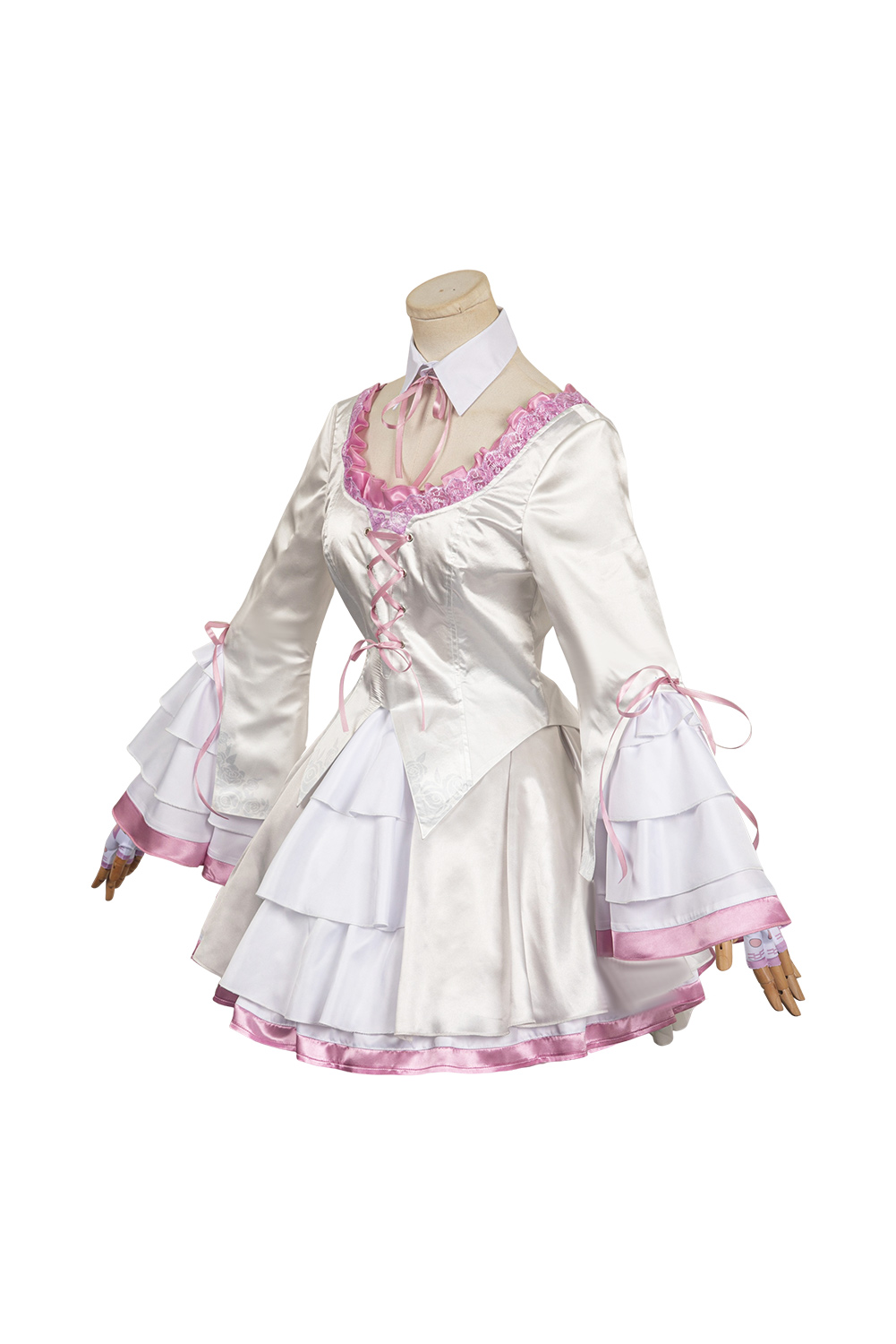 Game Tekken 8 Lili White Printed Dress Suit Outfits Halloween Carnival Suit Cosplay Costume