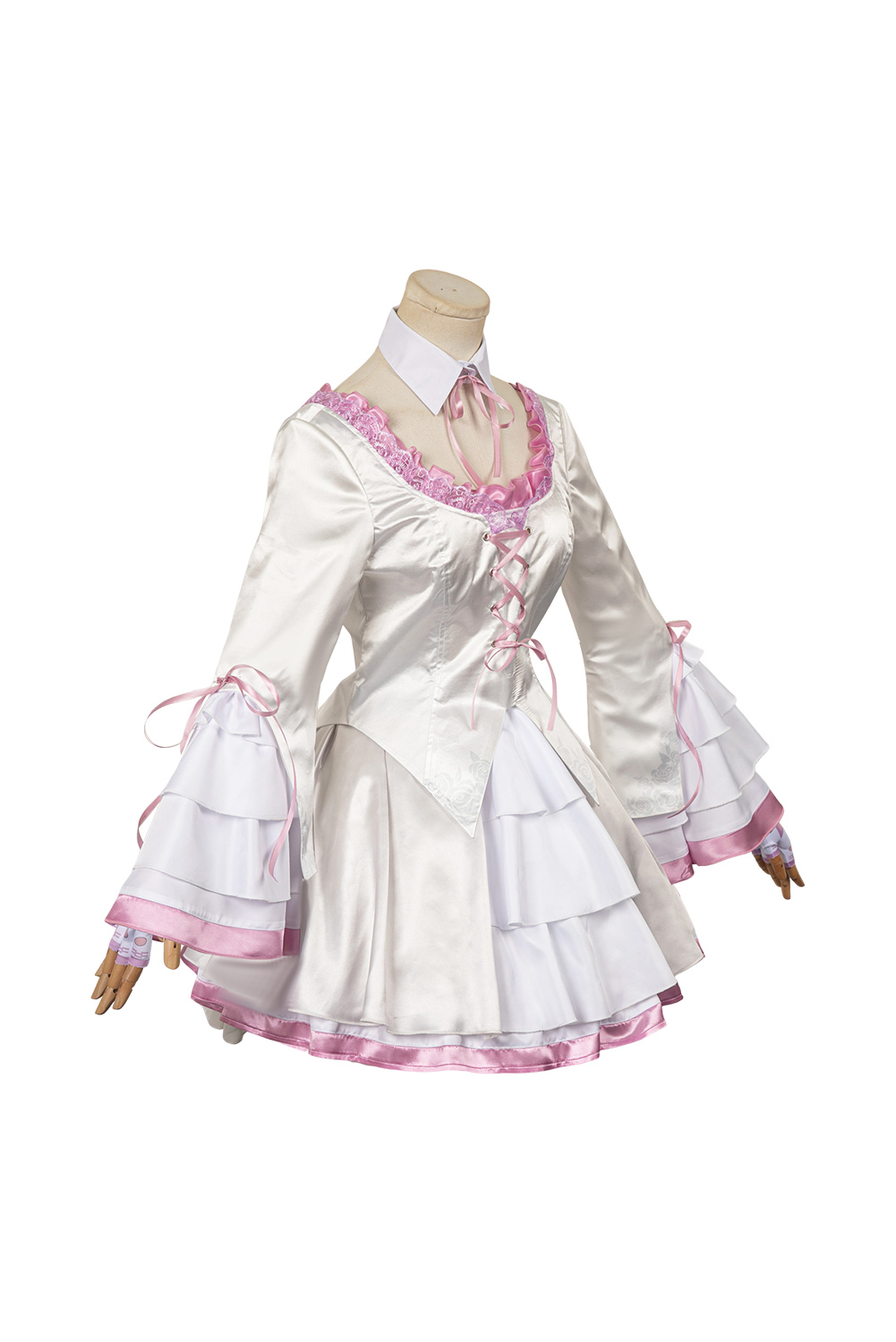 Game Tekken 8 Lili White Printed Dress Suit Outfits Halloween Carnival Suit Cosplay Costume