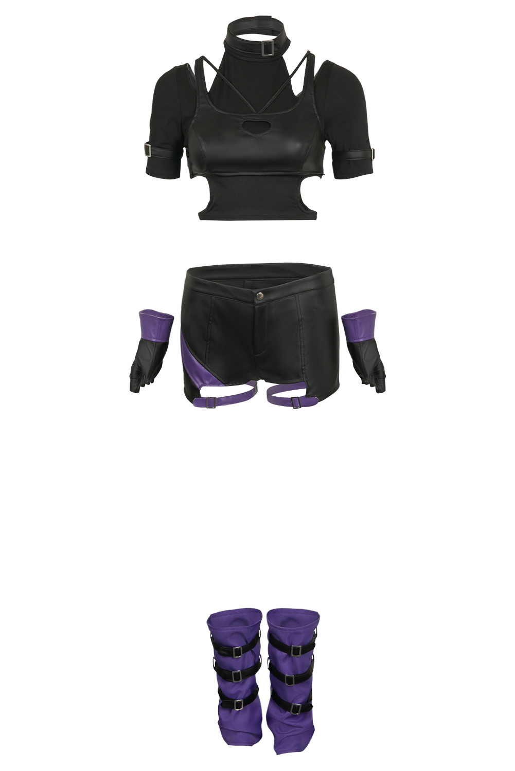 Game Tekken 8 Reina Black Set Outfits Halloween Carnival Suit Cosplay Costume