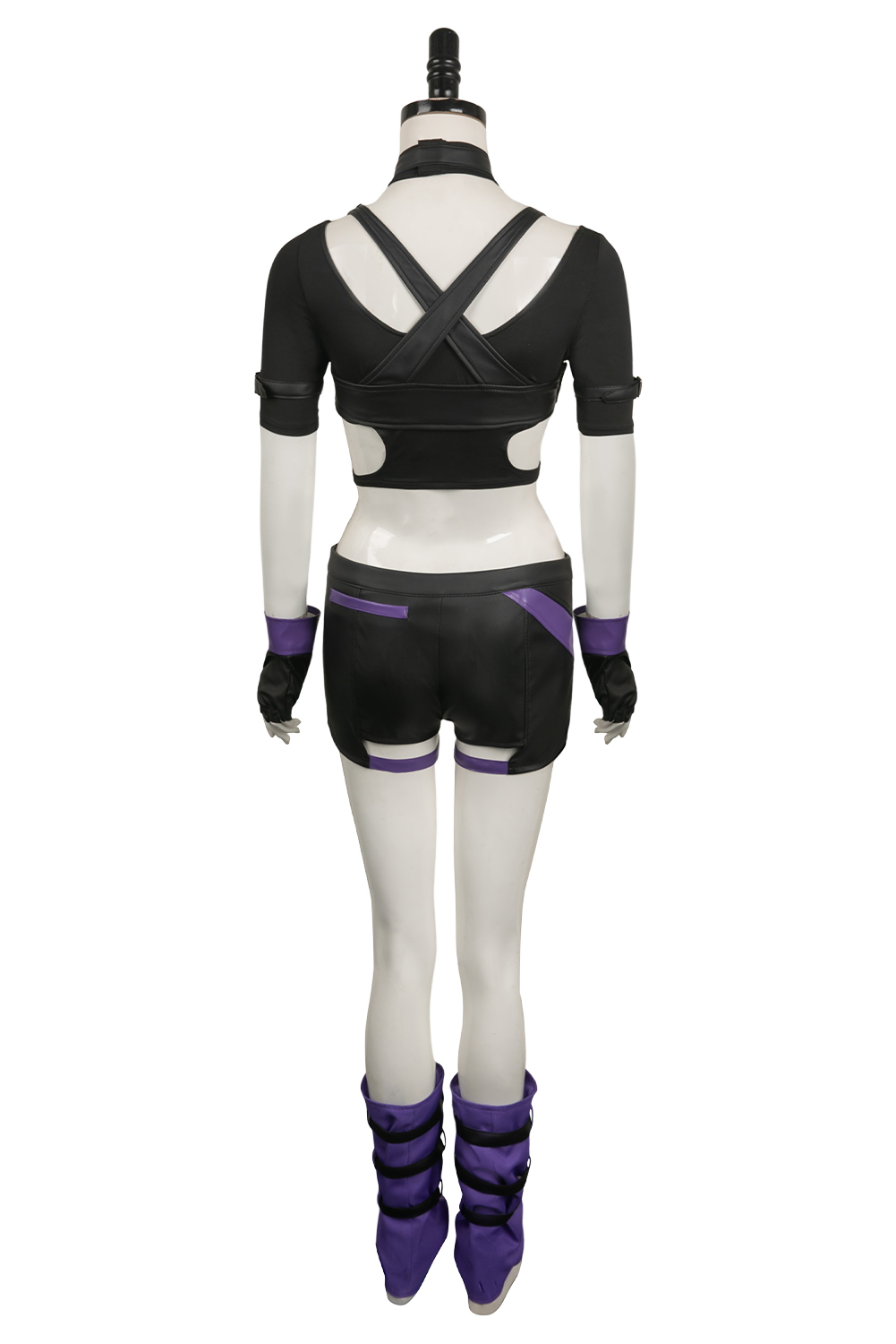 Game Tekken 8 Reina Black Set Outfits Halloween Carnival Suit Cosplay Costume