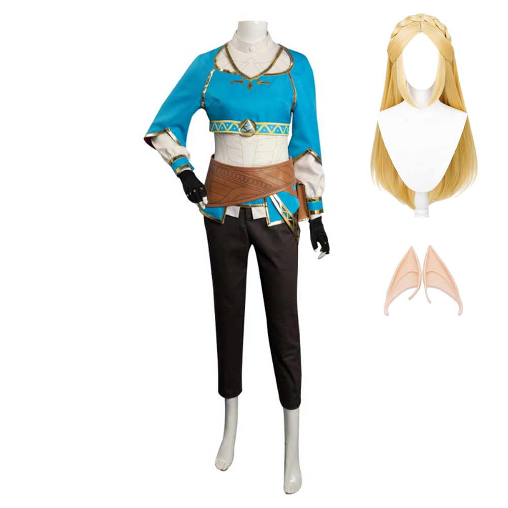 Game The Legend of Zelda - Zelda Cosplay Costume Halloween Carnival Party Disguise Suit