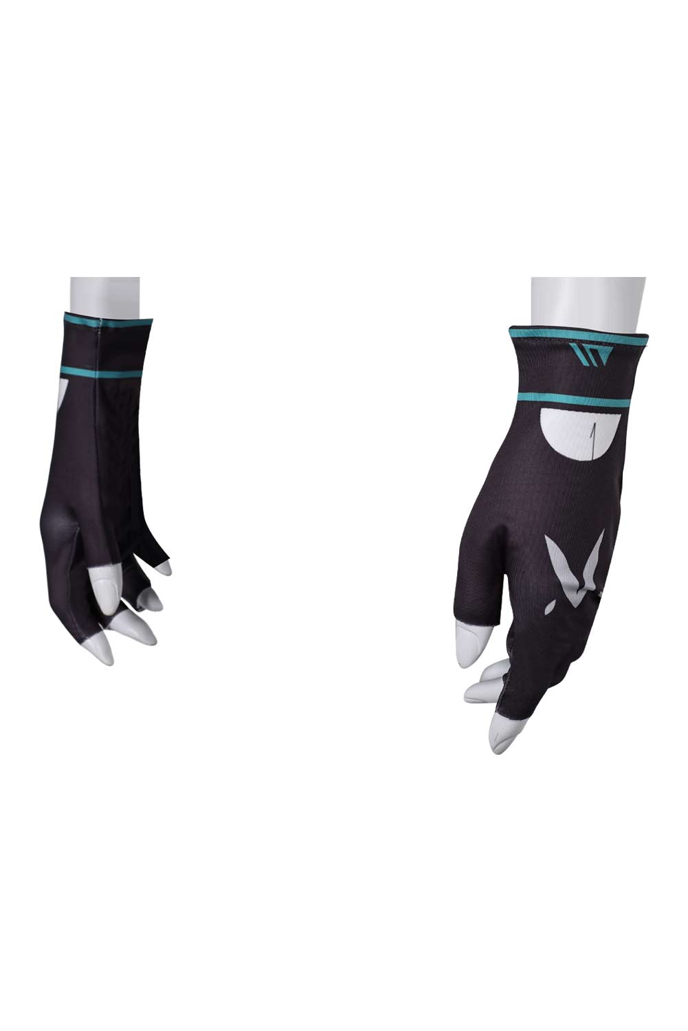 Game VALORANT Jett Cosplay Printed Gloves Halloween Costume Accessories