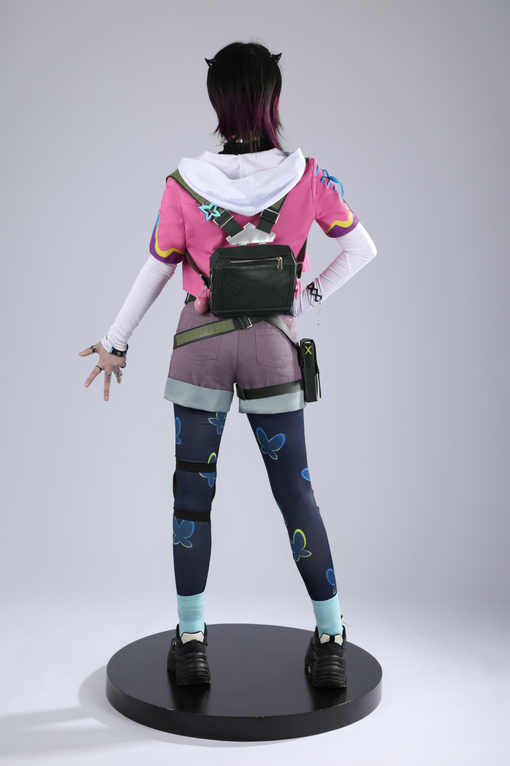 Game Valorant Clove Women Pink Top Pants Full Set Outfits Halloween Carnival Suit Cosplay Costume