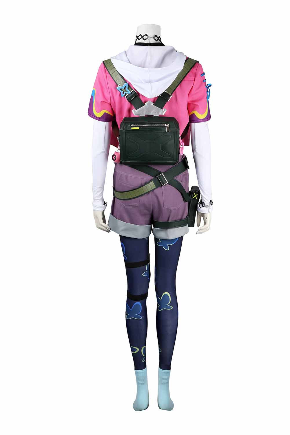 Game Valorant Clove Women Pink Top Pants Full Set Outfits Halloween Carnival Suit Cosplay Costume