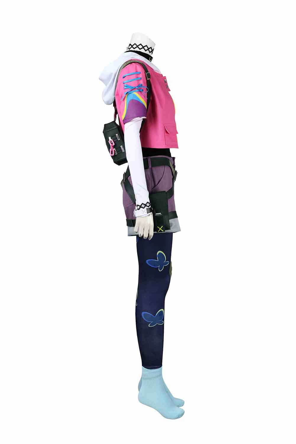 Game Valorant Clove Women Pink Top Pants Full Set Outfits Halloween Carnival Suit Cosplay Costume