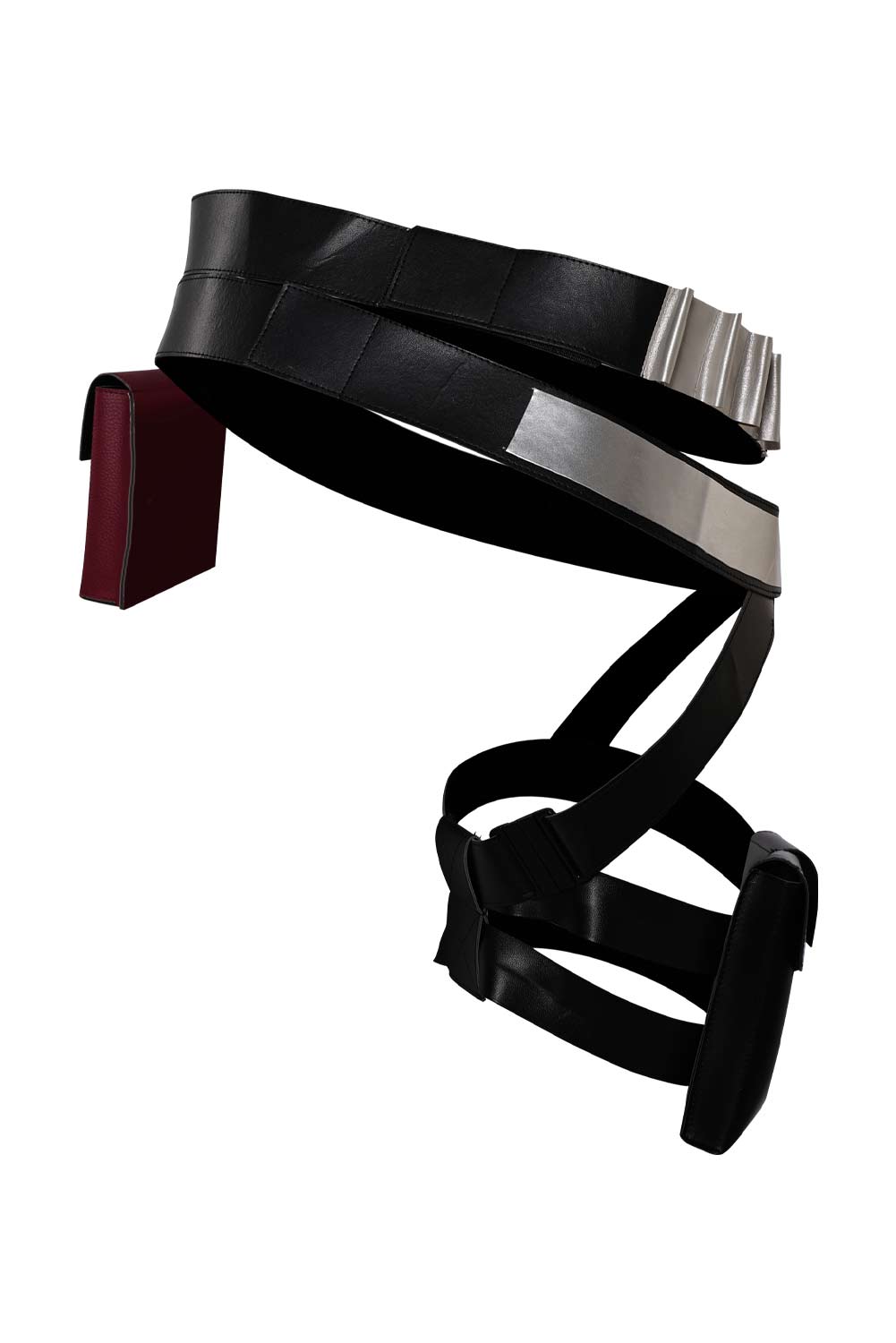 Game Valorant Fade Cosplay Belt Leather Bag Set Halloween Costume Accessories Props