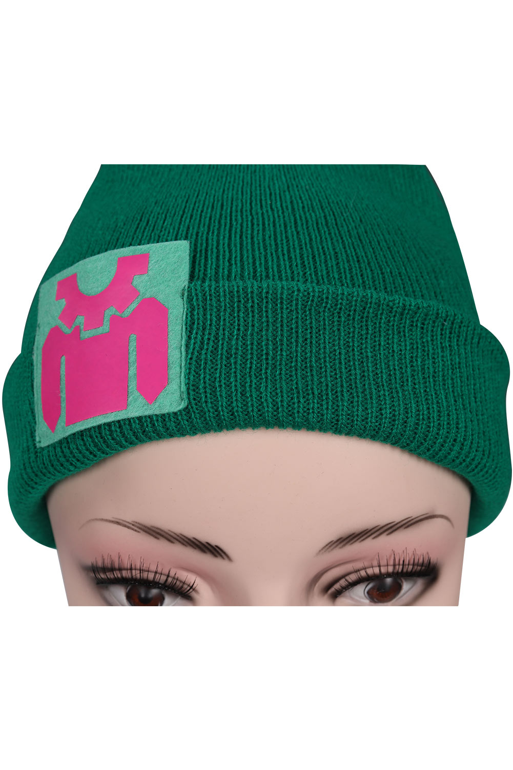 Game Valorant Killjoy Cosplay Green Acrylic Hat Knitted Cap Halloween Costume Accessories