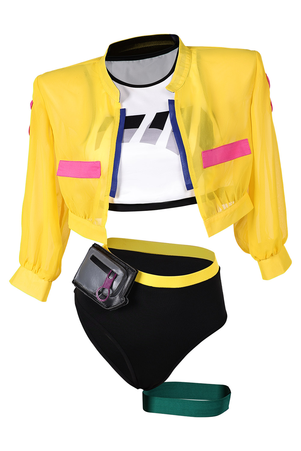 Game Valorant Killjoy Women Yellow 5 Piece Set Swimsuit Outfits Halloween Carnival Suit Cosplay Costume Original Design