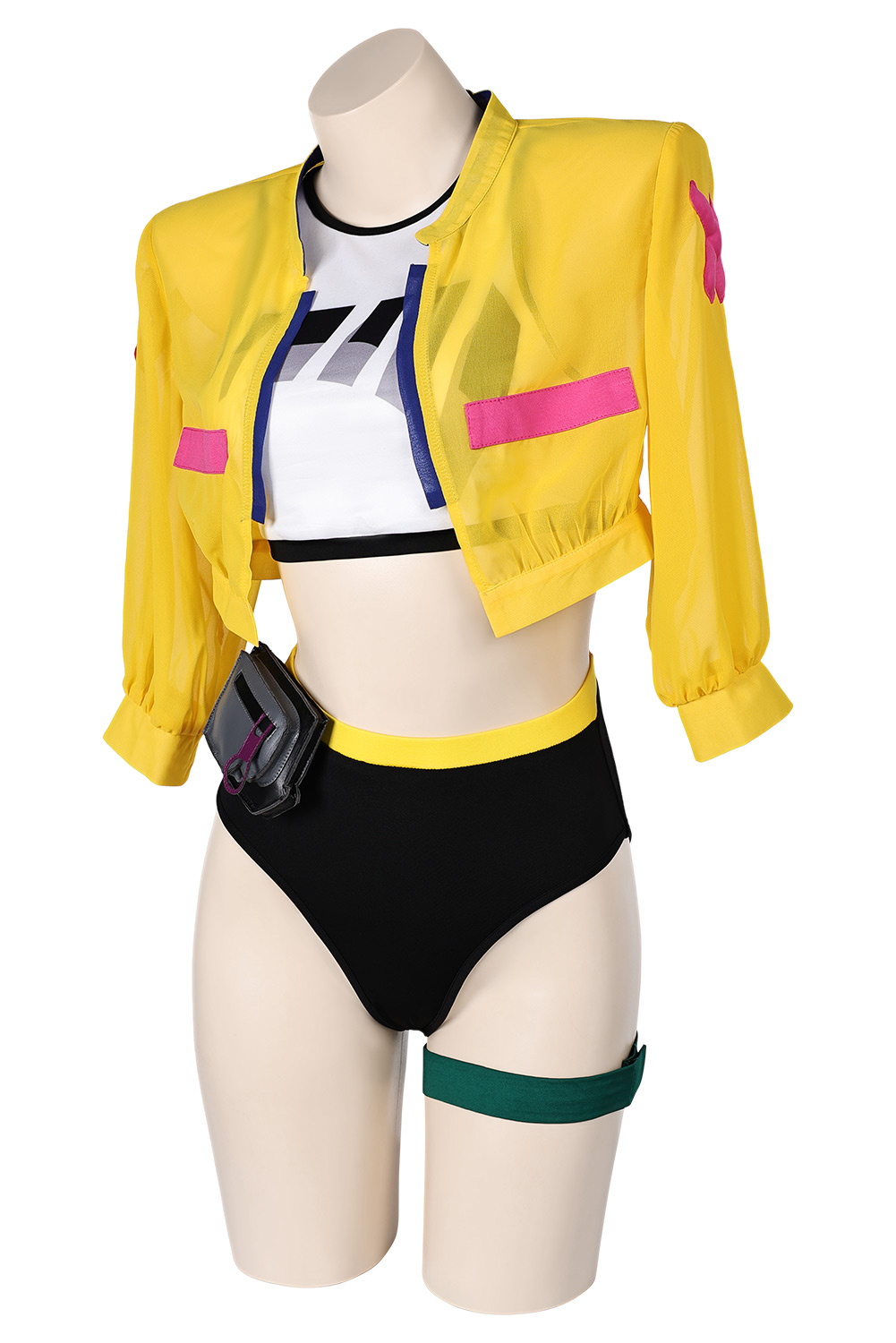 Game Valorant Killjoy Women Yellow 5 Piece Set Swimsuit Outfits Halloween Carnival Suit Cosplay Costume Original Design