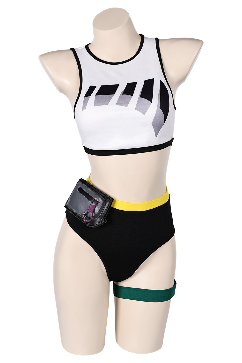 Game Valorant Killjoy Women Yellow 5 Piece Set Swimsuit Outfits Halloween Carnival Suit Cosplay Costume Original Design