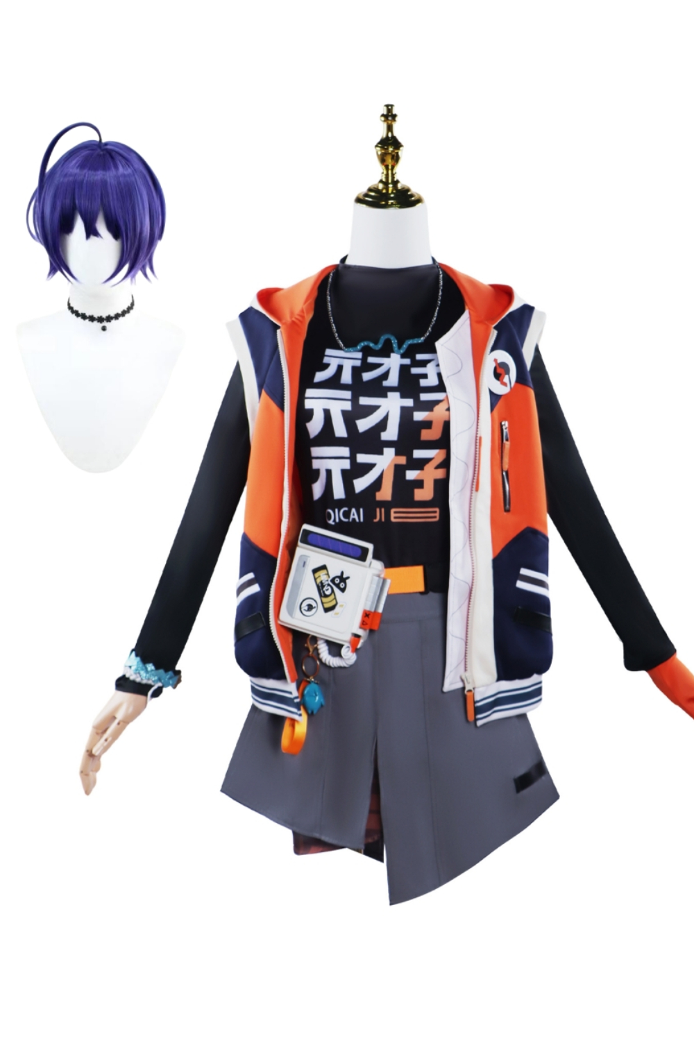 Game Zenless Zone Zero Belle Orange Set Outfits Halloween Carnival Suit Cosplay Costume