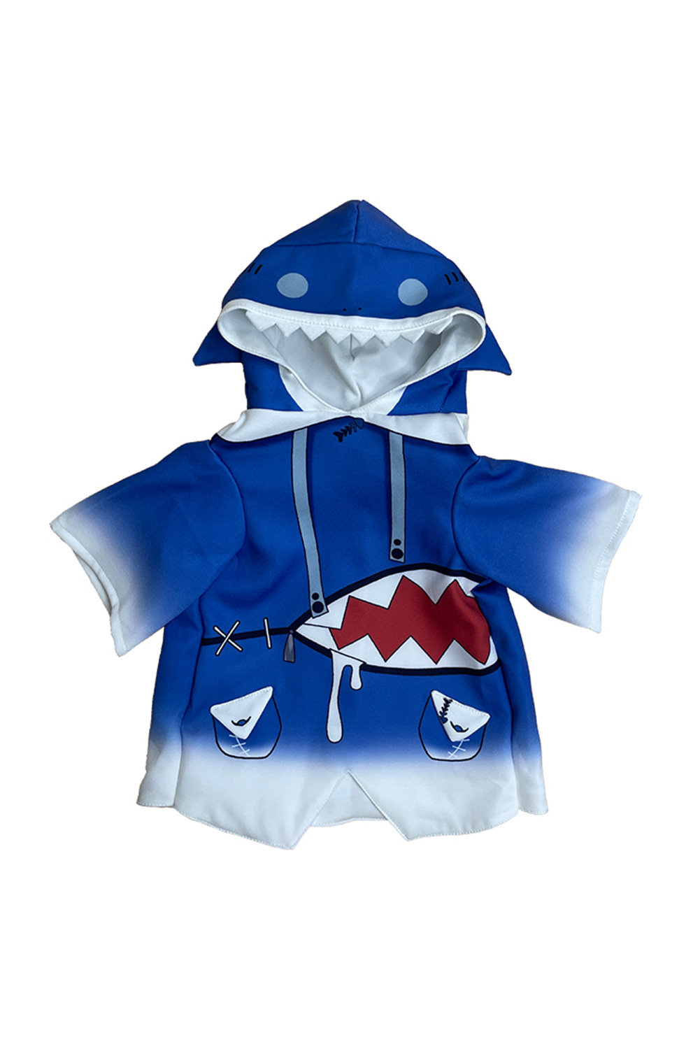 Gawr Gura Cosplay Pet Cat Blue Clothes Outfits Halloween Carnival Suit Costume