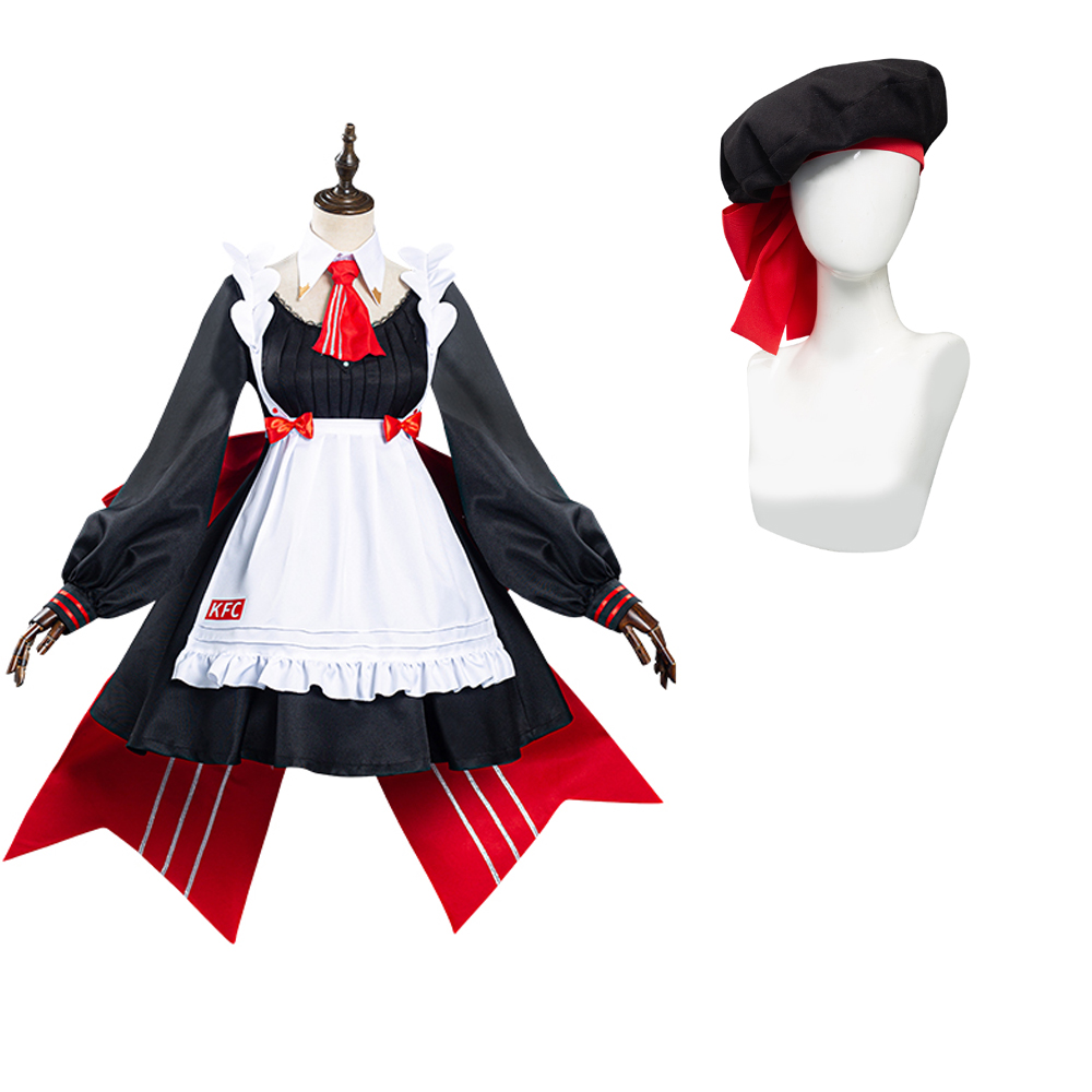 Genshin Impact x KFC Noelle Maid Dress Outfits Halloween Carnival Suit Cosplay Costume