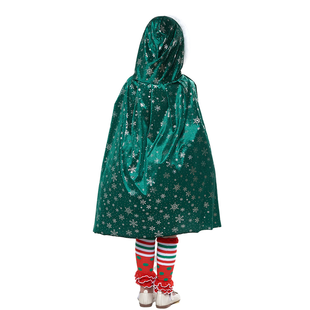 Girls Kids Children Christmas Tree Dress Outfits Halloween Carnival Suit Cosplay Costume