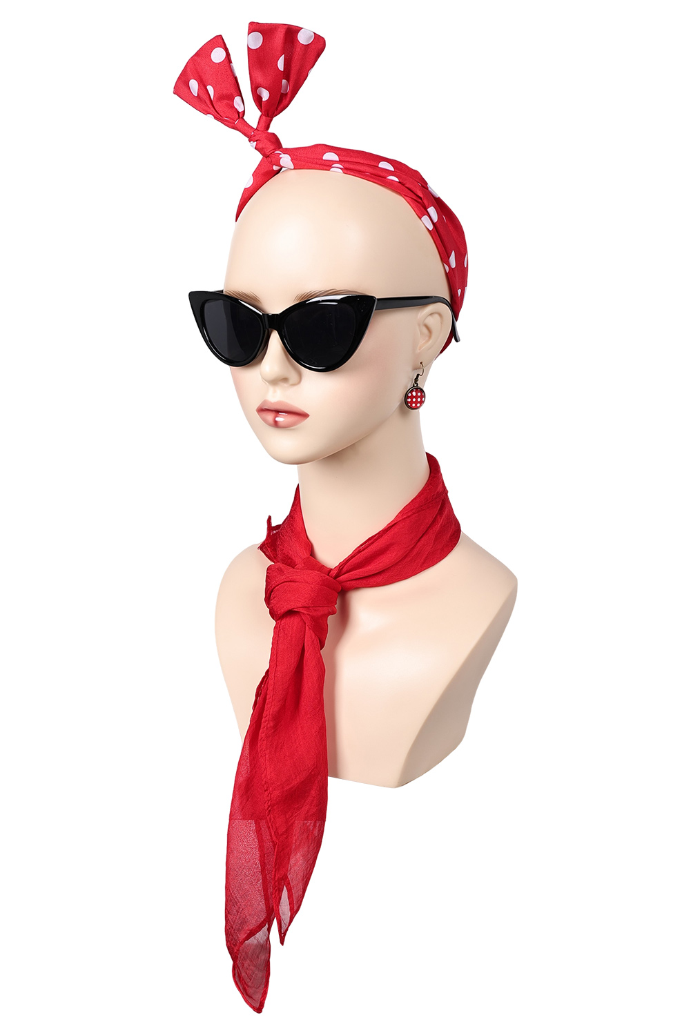 Grease: Rydell High Eforpretty 1950 's Pink Lady Cosplay Red Headband Halloween Costume Accessories
