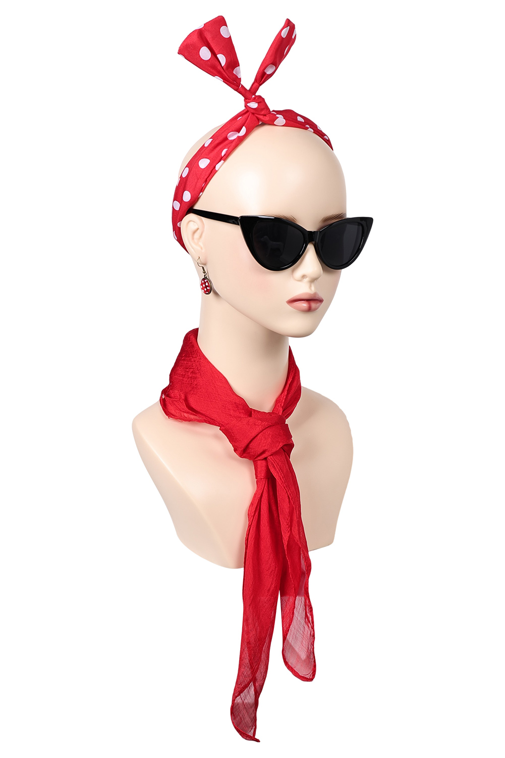 Grease: Rydell High Eforpretty 1950 's Pink Lady Cosplay Red Headband Halloween Costume Accessories