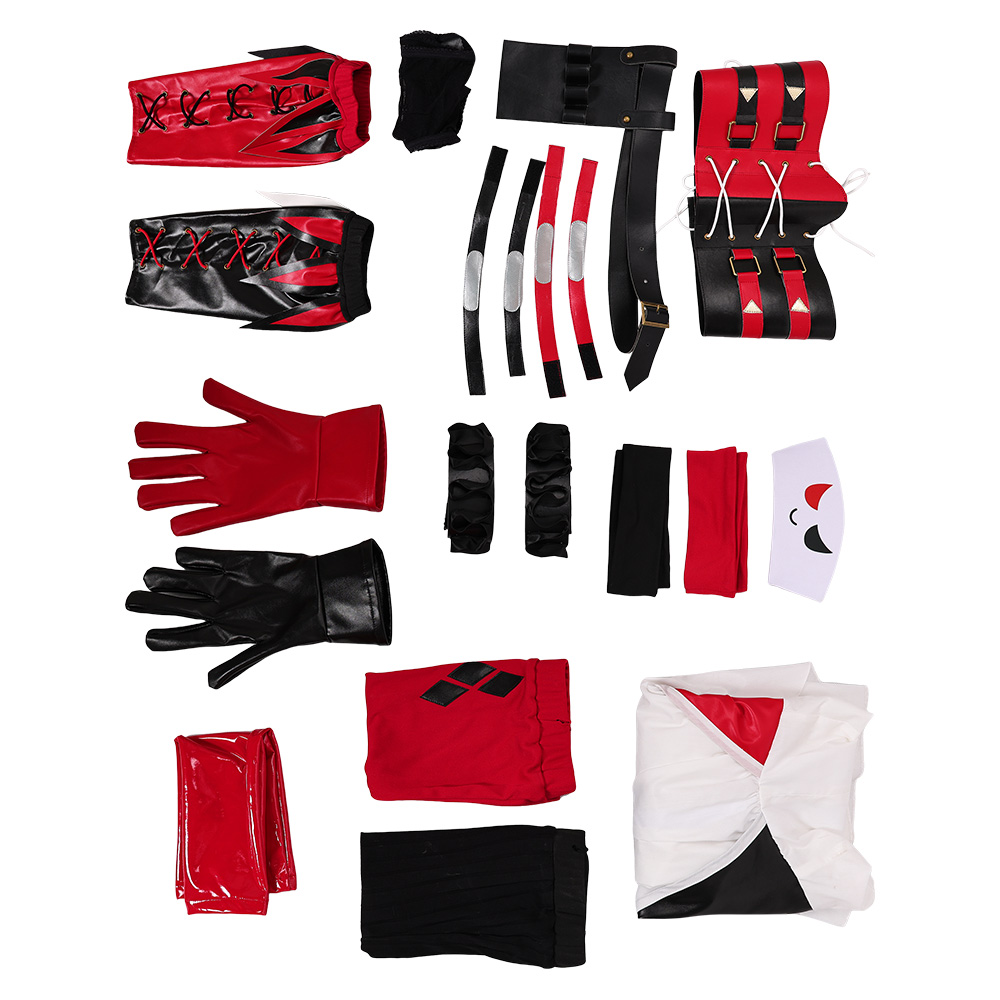 Harley Quinn Variant Play Arts Kai Nurse Fullset Outfits Halloween Carnival Party Cosplay Costume