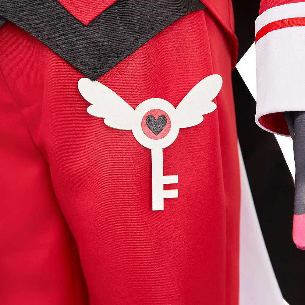 Hazbin Hotel Alastor Maid and Butler Cafe Red Bulter Uniform Halloween Carnival Party Cosplay Costume
