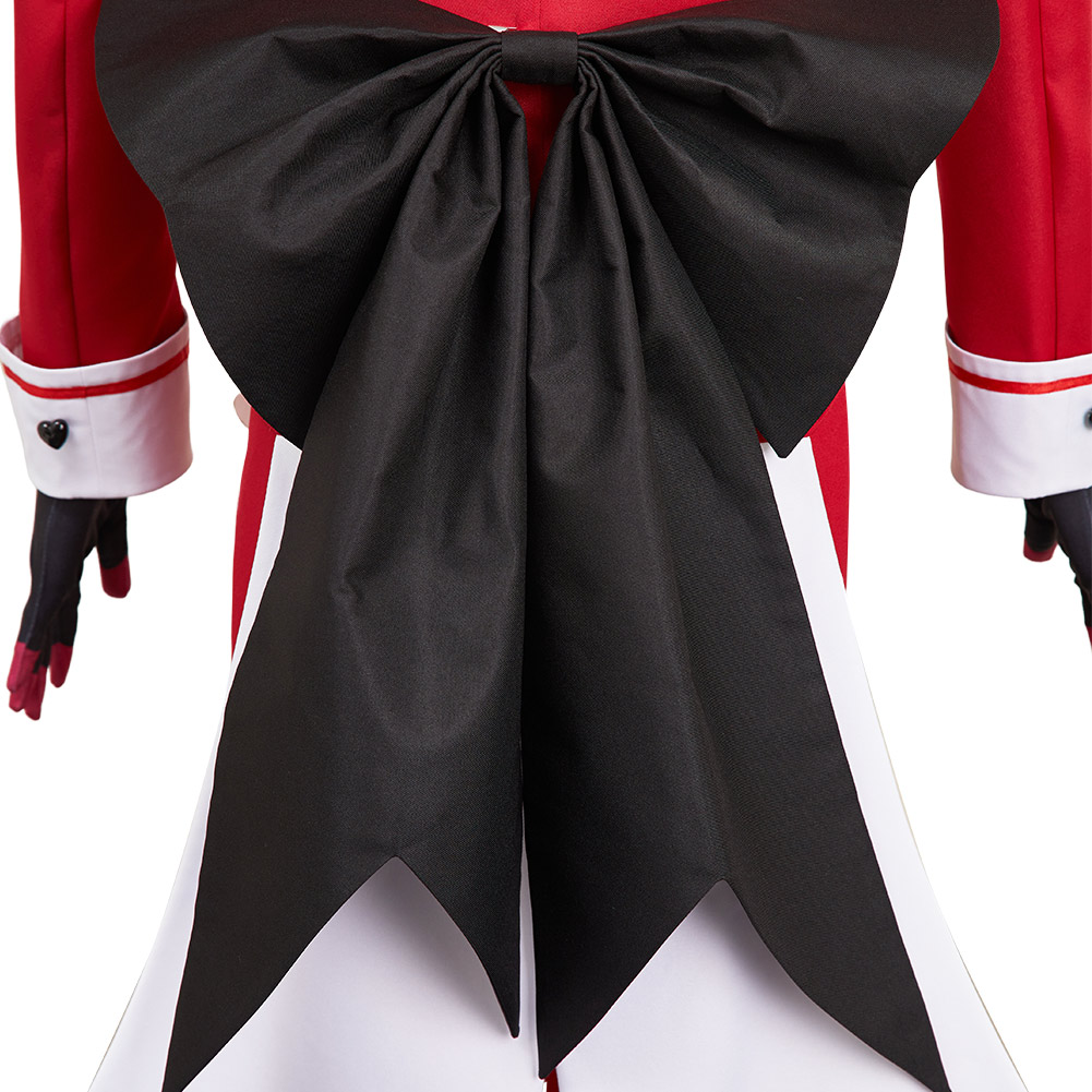 Hazbin Hotel Alastor Maid and Butler Cafe Red Bulter Uniform Halloween Carnival Party Cosplay Costume