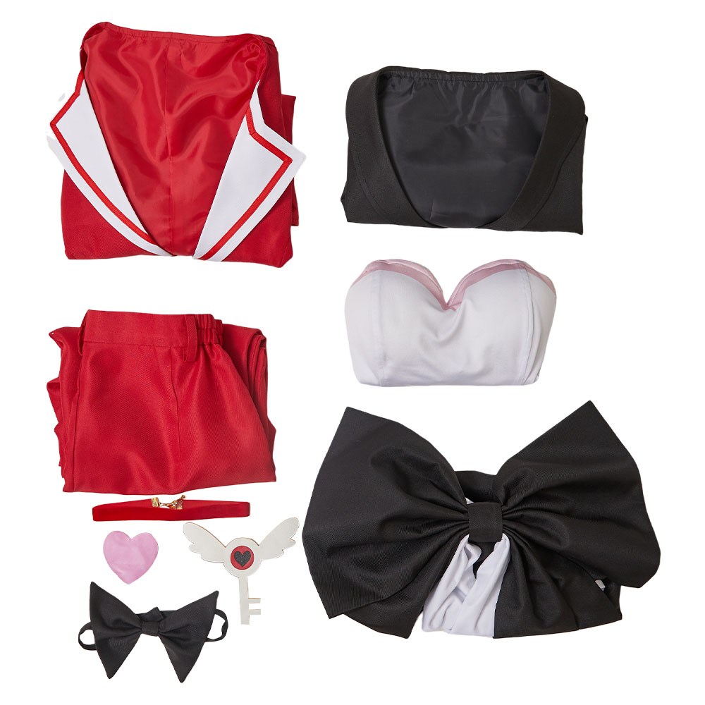 Hazbin Hotel Angel Dust Maid and Butler Cafe Bulter Uniform Halloween Carnival Party Cosplay Costume