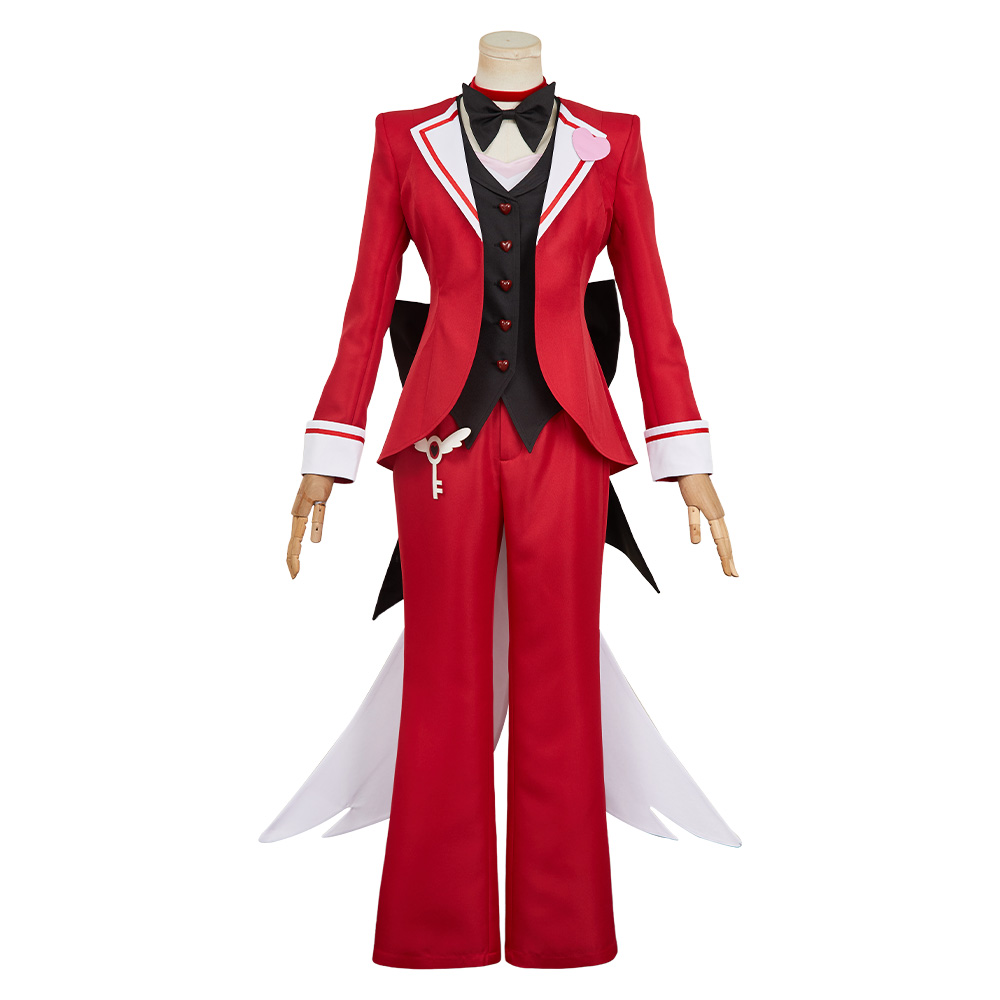 Hazbin Hotel Angel Dust Maid and Butler Cafe Bulter Uniform Halloween Carnival Party Cosplay Costume