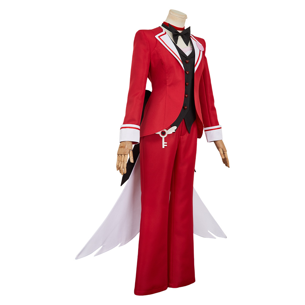 Hazbin Hotel Angel Dust Maid and Butler Cafe Bulter Uniform Halloween Carnival Party Cosplay Costume