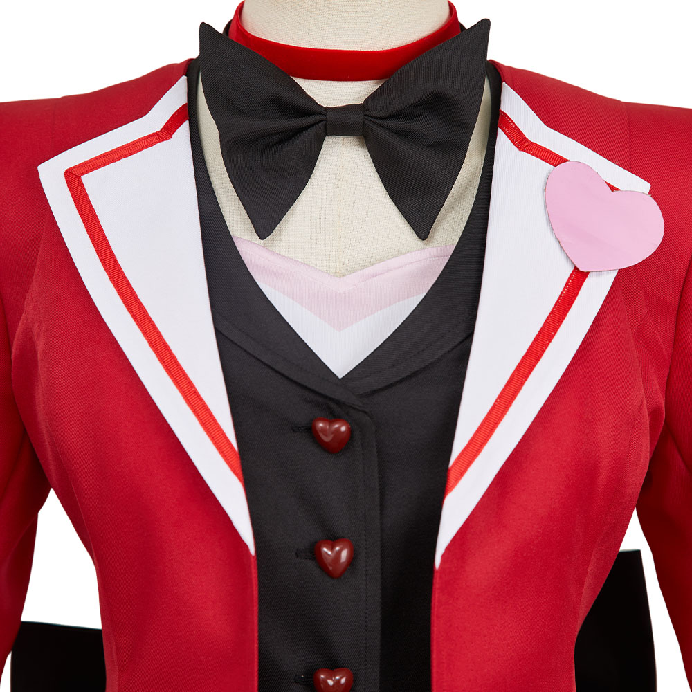 Hazbin Hotel Angel Dust Maid and Butler Cafe Bulter Uniform Halloween Carnival Party Cosplay Costume