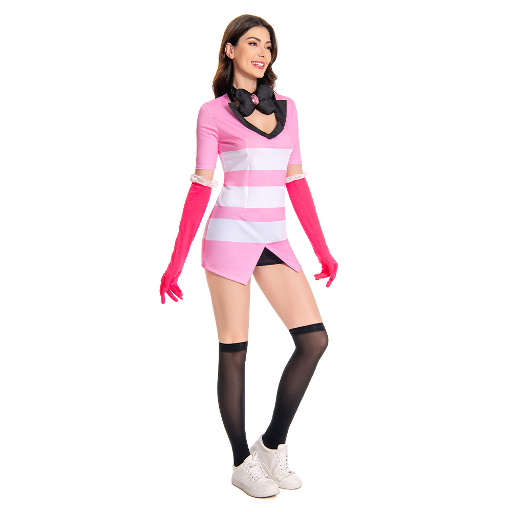 Hazbin Hotel Angel Dust Outfits Halloween Carnival Suit Cosplay Costume