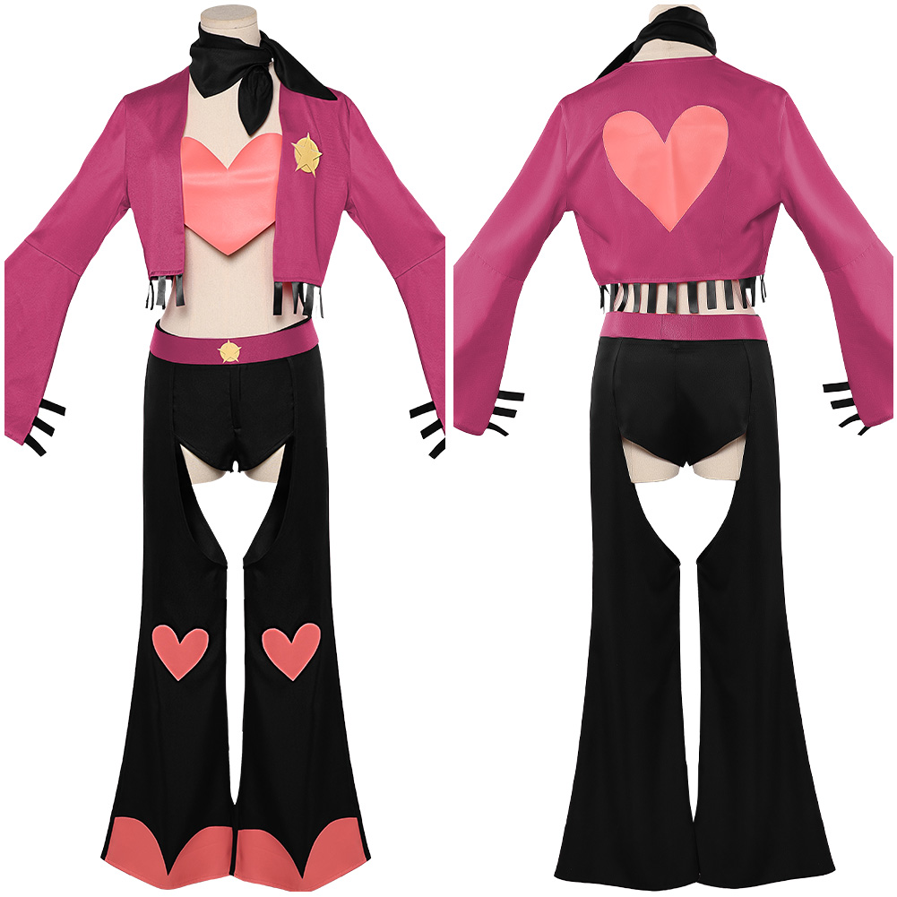 Hazbin Hotel Season 2 Angel Dust Cowboy Set Outfits Halloween Carnival Party Cosplay Costume