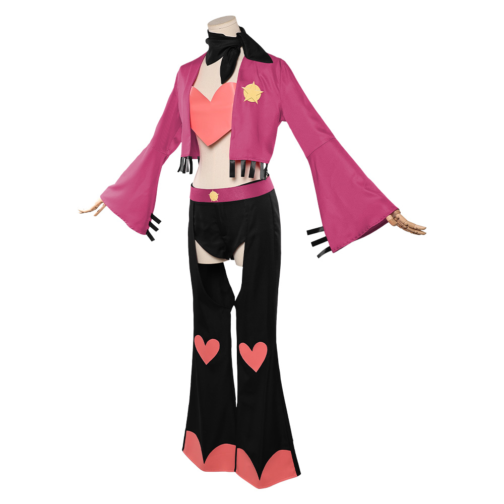 Hazbin Hotel Season 2 Angel Dust Cowboy Set Outfits Halloween Carnival Party Cosplay Costume