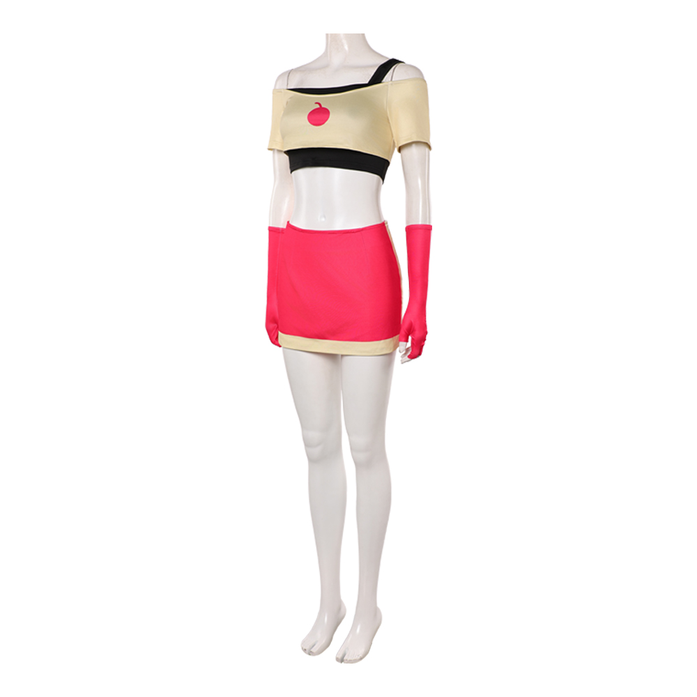 Hazbin Hotel Season 2 Cherri Bomb Top Skirt Set Outfits Halloween Carnival Party Cosplay Costume