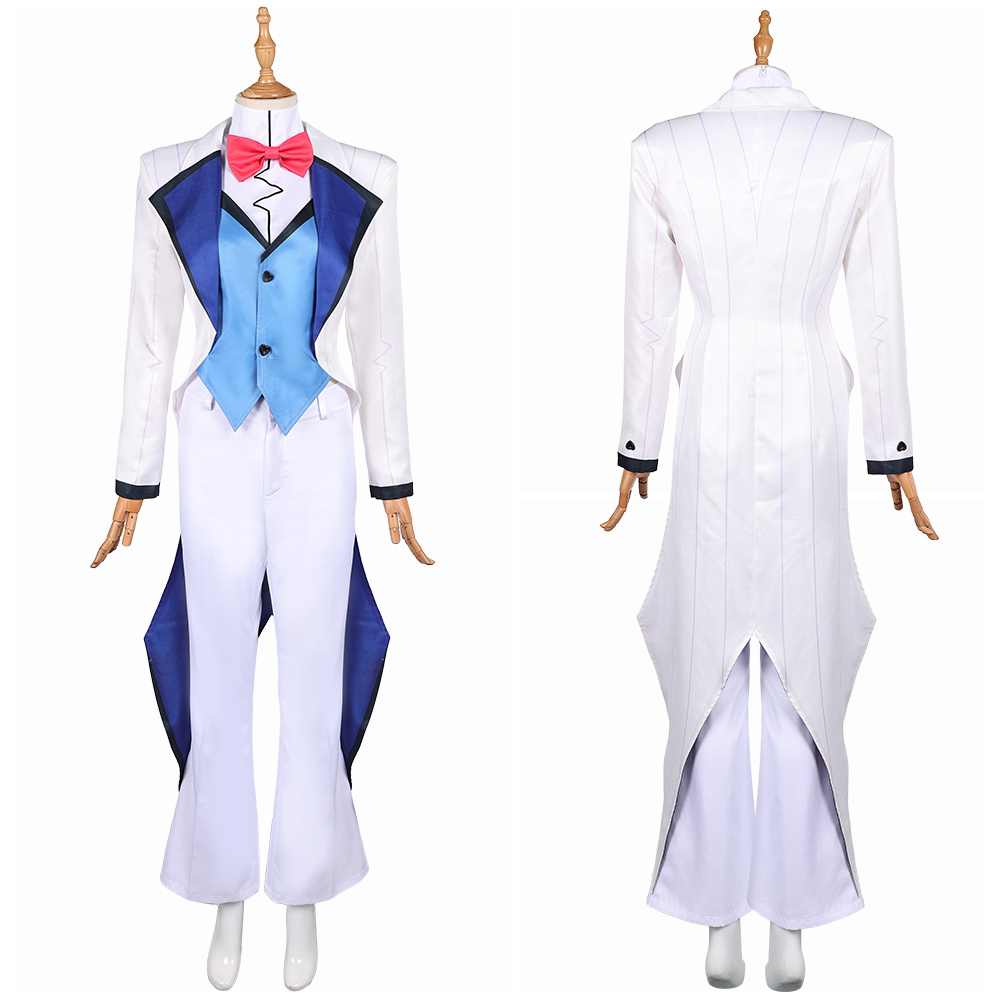 Hazbin Hotel Season 2 Vox White Suit Set Halloween Carnival Party Cosplay Costume