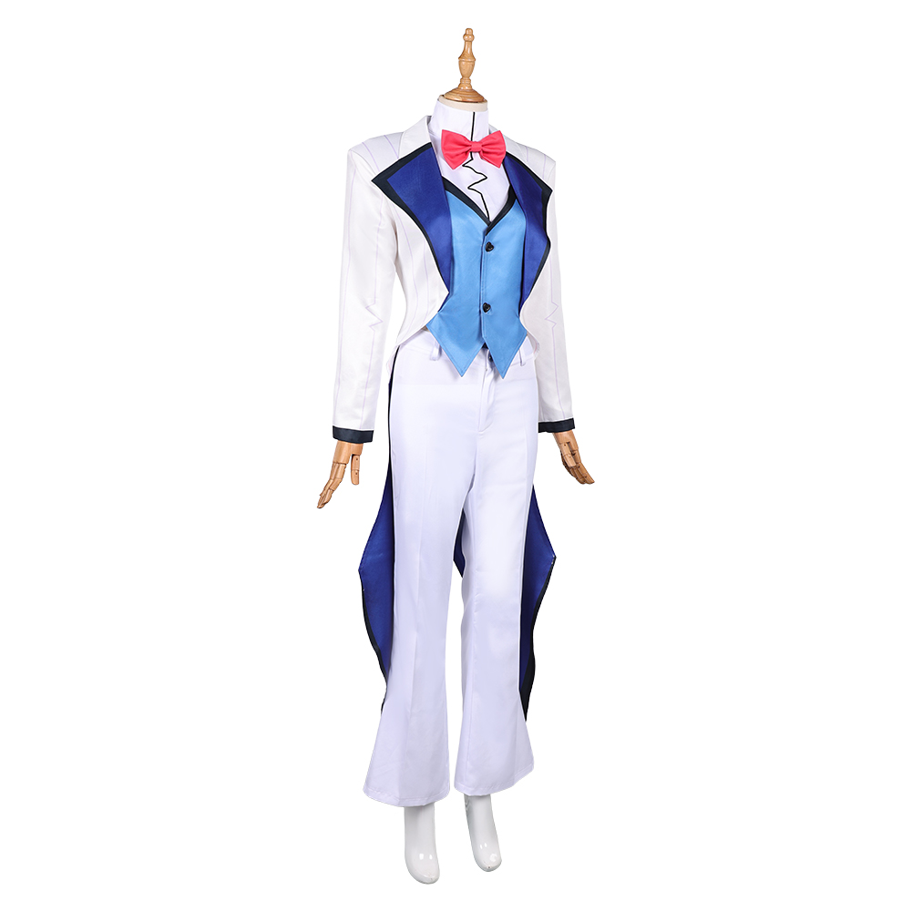 Hazbin Hotel Season 2 Vox White Suit Set Halloween Carnival Party Cosplay Costume