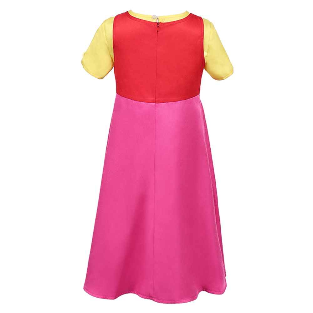 Heidi Girl of the Alps Heidi Kids Children Pink Dress Halloween Carnival Party Cosplay Costume