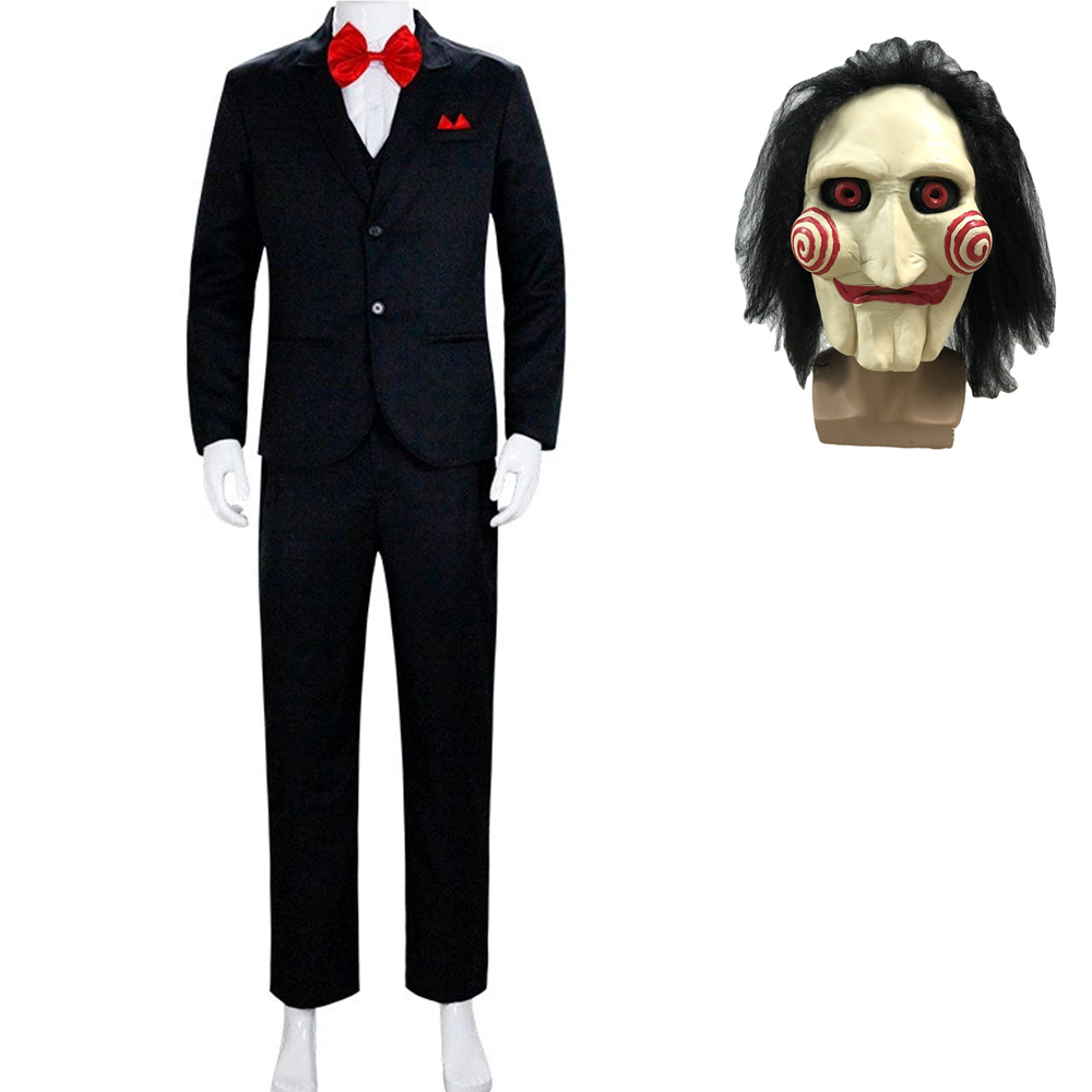 Horror  Saw X Saw 10 Jigsaw Outfits Halloween Carnival Suit Cosplay Costume