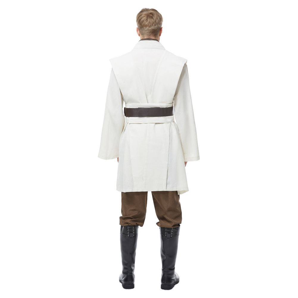 Jedi Knight Cosplay Costume White Version No Cloak Halloween Carnival Suit