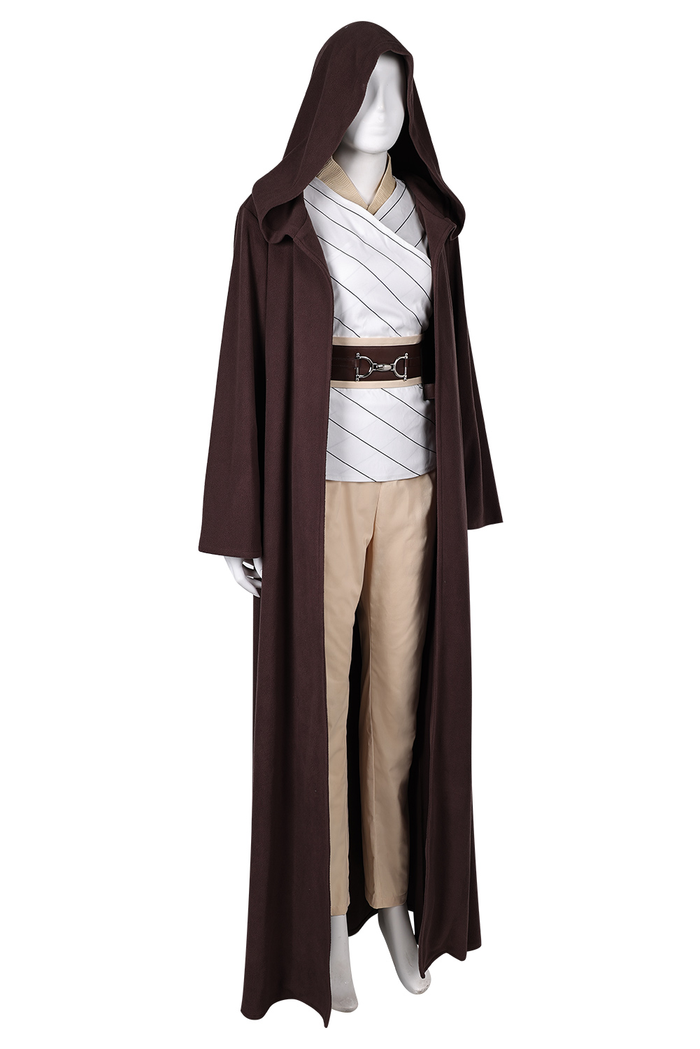 Jedi Master Indara Carrie-Anne Moss Brown Robe Outfits Set Halloween Carnival Suit Cosplay Costume
