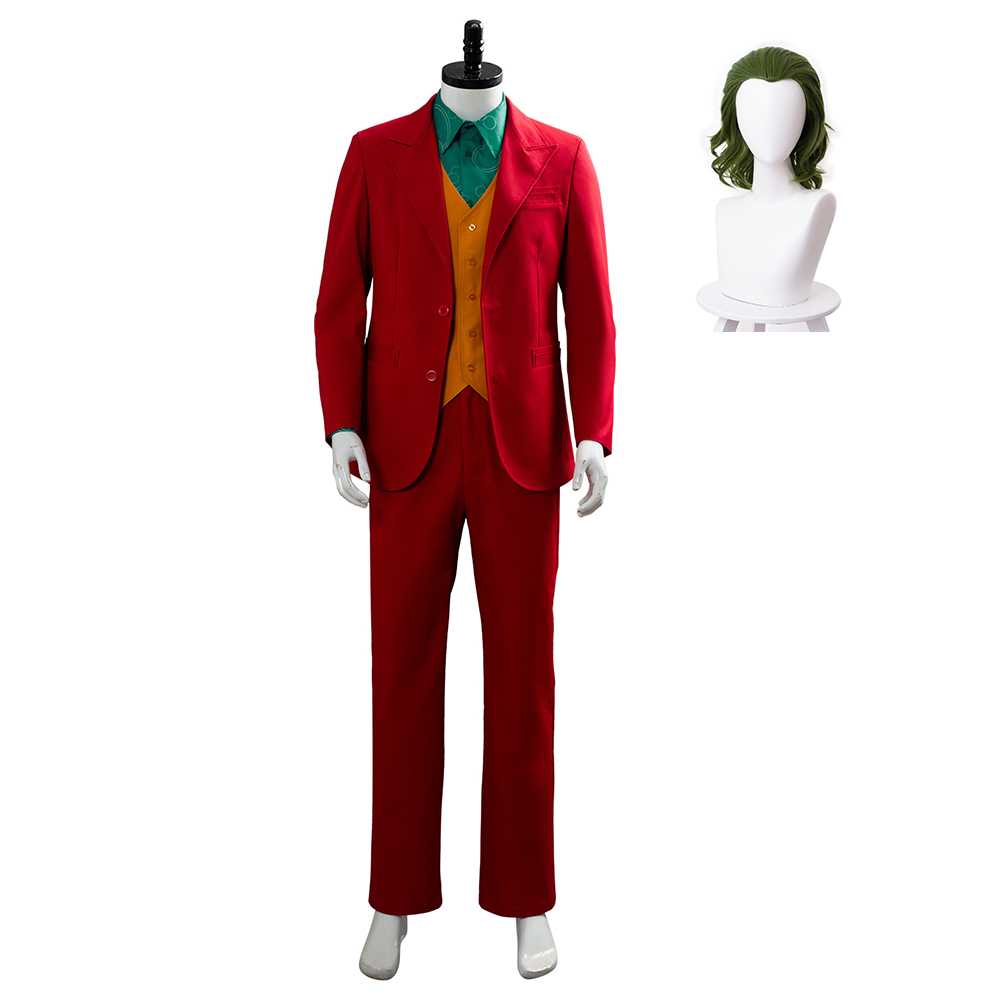 Joker 2019 Joaquin Phoenix Arthur Fleck Cosplay Costume Outfits Halloween Suit