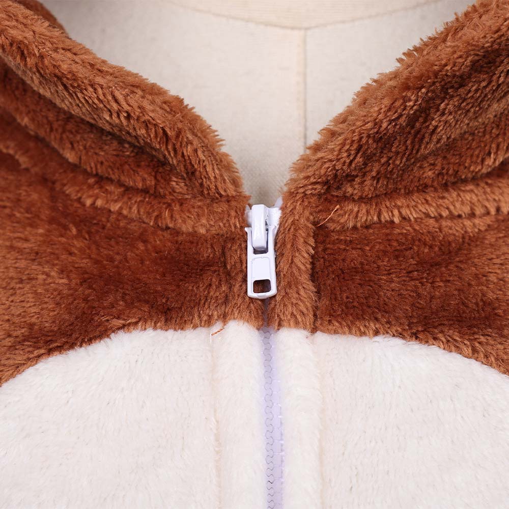 Kid Children Reindeer Flannel Onesie Pajamas Halloween Christmas Party Cosplay Costume