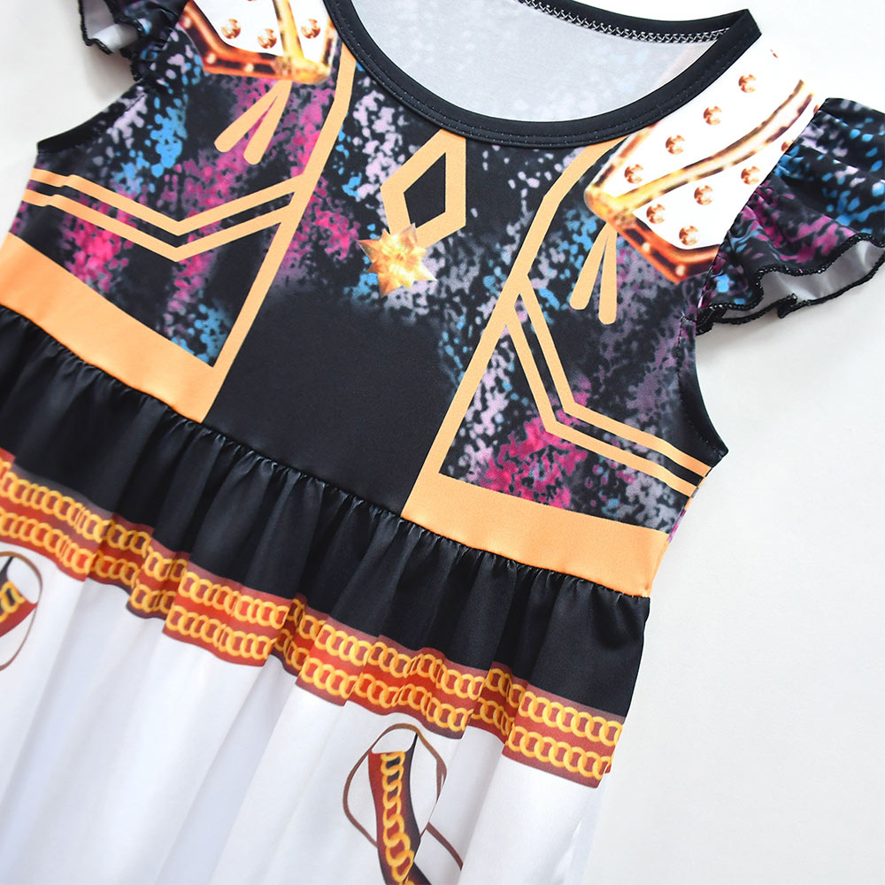 Kpop Demon Hunters Huntrix Golden Bag Dress Set For Kids Children Halloween Carnival Party Cosplay Costume