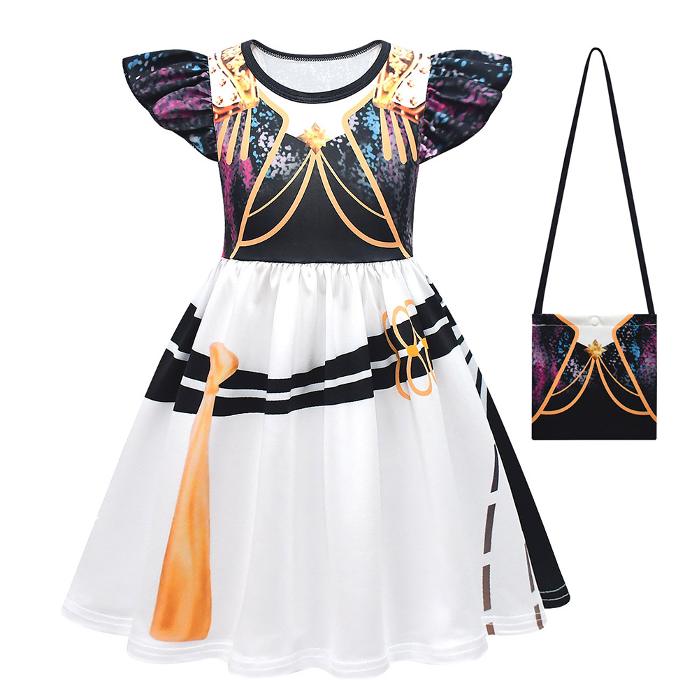 Kpop Demon Hunters Huntrix Golden Bag Dress Set For Kids Children Halloween Carnival Party Cosplay Costume