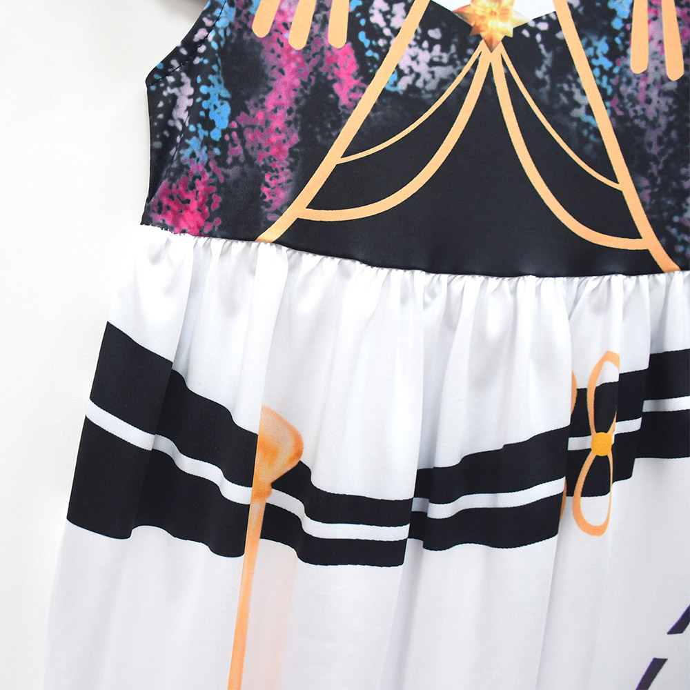 Kpop Demon Hunters Huntrix Golden Bag Dress Set For Kids Children Halloween Carnival Party Cosplay Costume